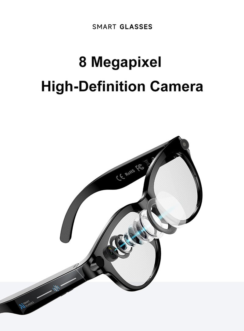 AI Smart Glasses with HD Shooting, Recording & Live Translation M89S