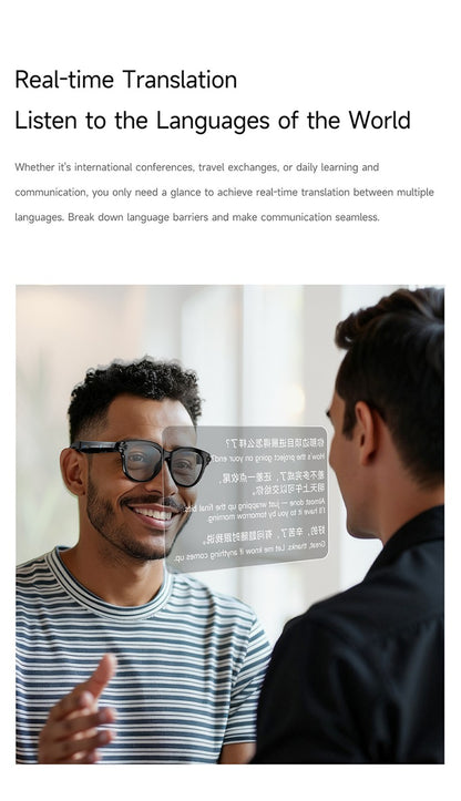 AI Smart Glasses with HD Shooting, Recording & Live Translation M89S
