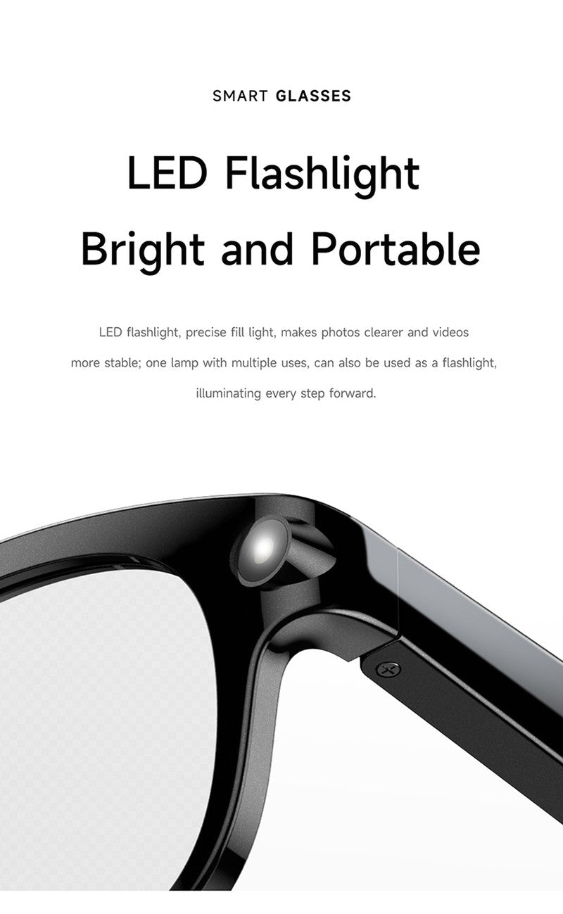 AI Smart Glasses with HD Shooting, Recording & Live Translation M89S