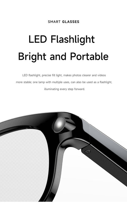 AI Smart Glasses with HD Shooting, Recording & Live Translation M89S
