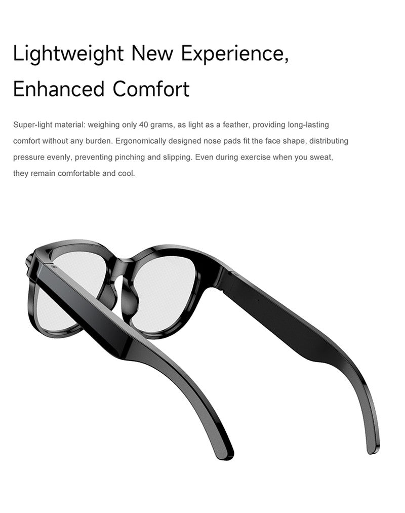 AI Smart Glasses with HD Shooting, Recording & Live Translation M89S