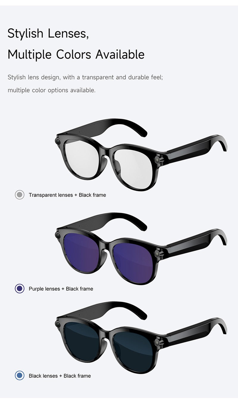 AI Smart Glasses with HD Shooting, Recording & Live Translation M89S