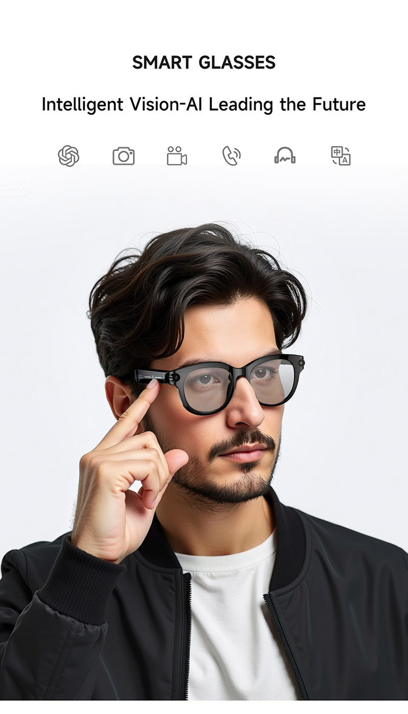 AI Smart Glasses with HD Shooting, Recording & Live Translation M89S